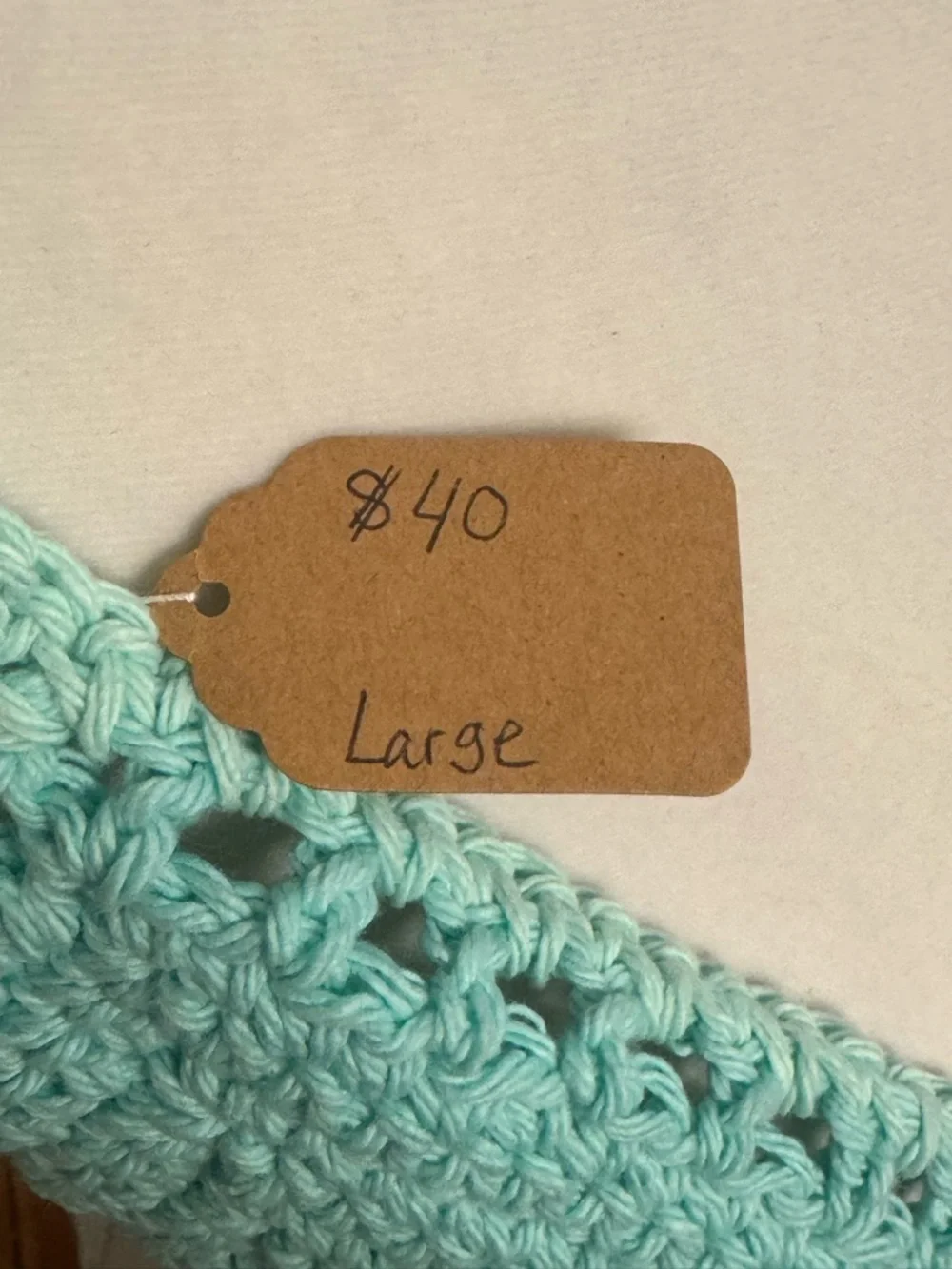 Crochet Bralette in Mint Green Blue Boho Cotton Delicate Crochet Camisole